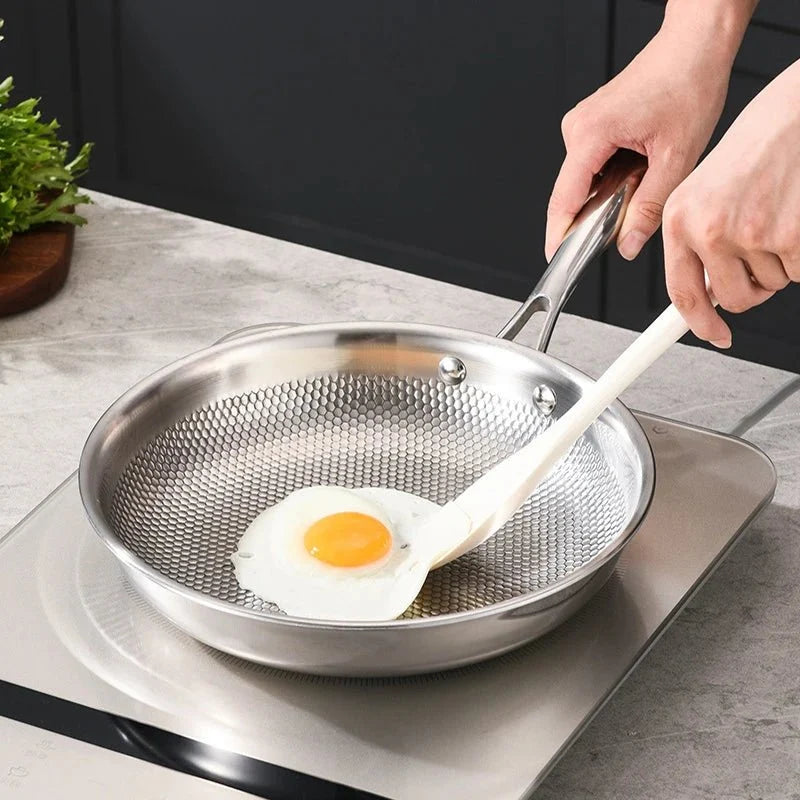 PANORIQ Stainless Steel 304 Wok Pan