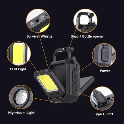 RUNGLOW Portable LED Keychain Light