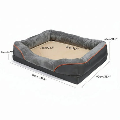 LEVAPET Waterproof Orthopedic Dog Bed