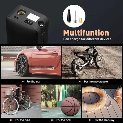 Portable Tire Inflator Portable Rechargeable Air Pump
