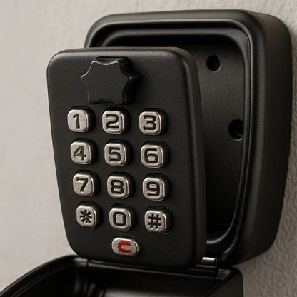 Weatherproof Metal Key Safe with Combination Code