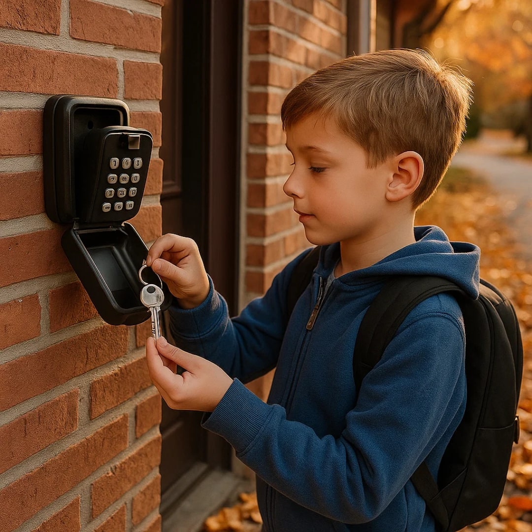 Weatherproof Metal Key Safe with Combination Code