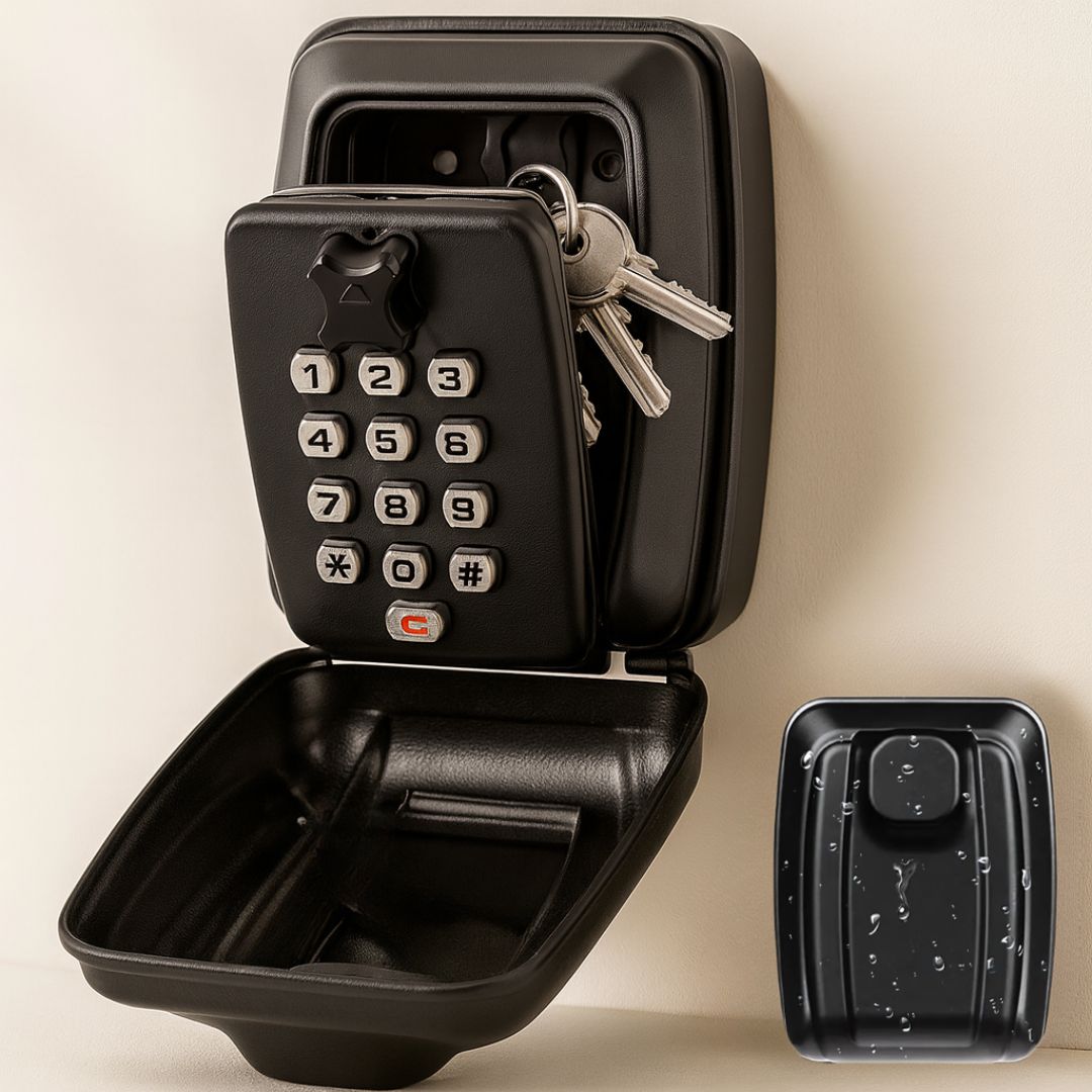 Weatherproof Metal Key Safe with Combination Code