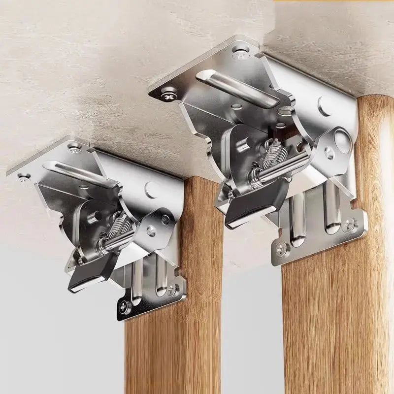 Folding Bracket 90° Auto-Lock, Set of 2, Up to 225kg