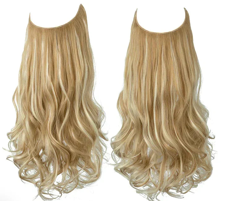 Real Hair Extensions, Natural Wave Volume, Blonde