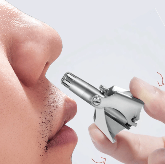 PROGRIM Nose Hair Trimmer Painless Stainless Steel image with text 3