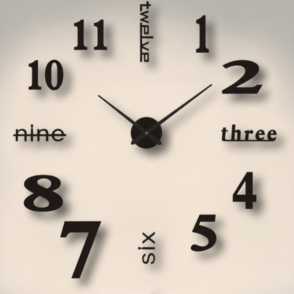 TIMEDEPTH Acrylic Wall Clock Room