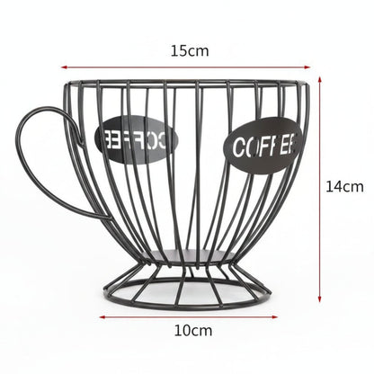 PODHAVEN Compact Decorative Shelf for Coffee Capsules