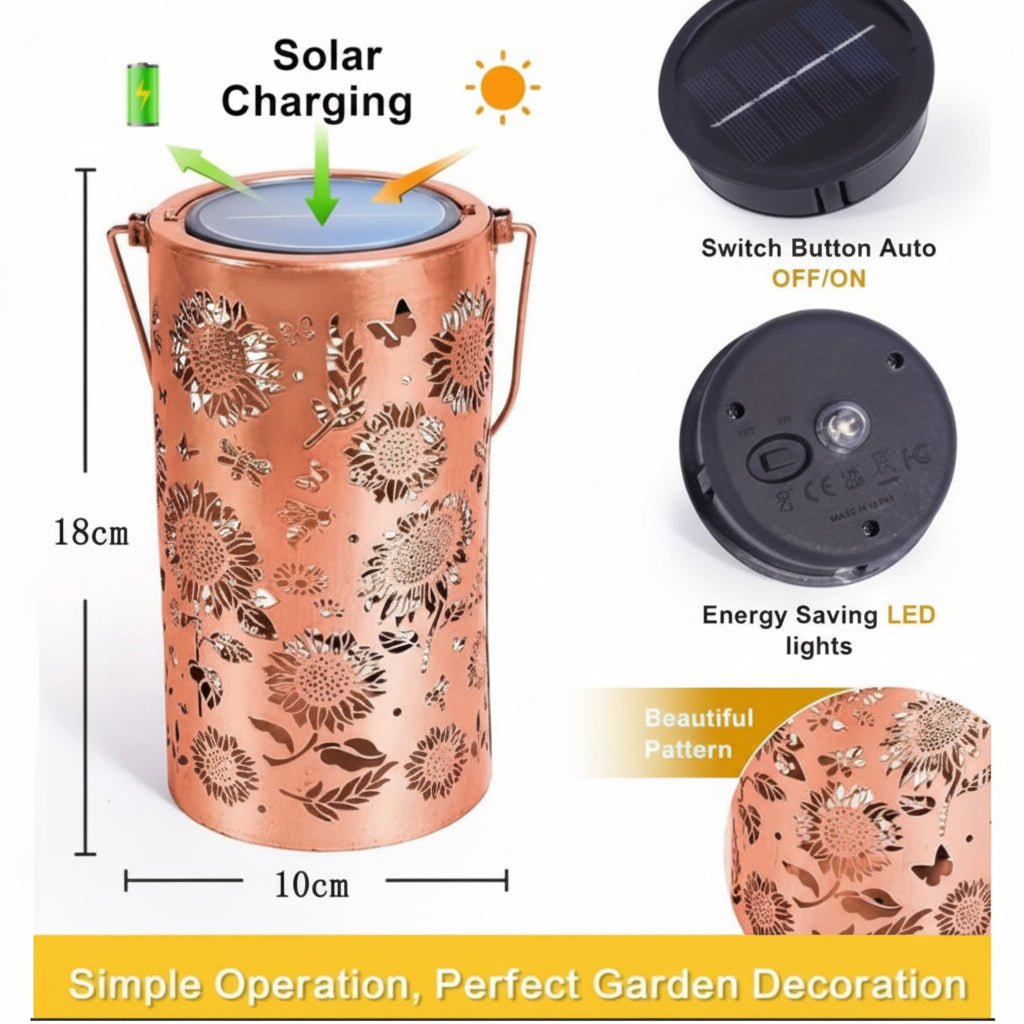 RADIORA Atmospheric Solar Garden Lantern