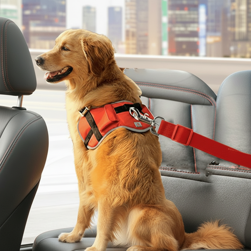 SAFEPAW Adjustable Seat Belt for Dogs