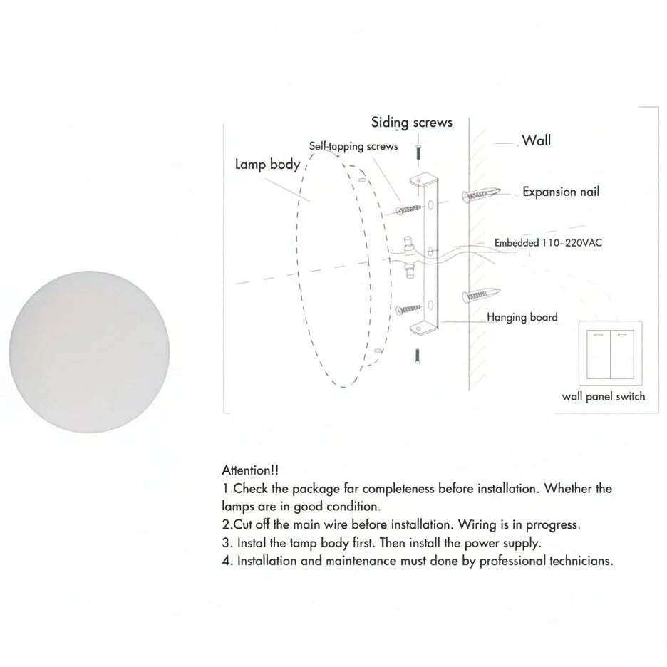 BRILORA Minimalist LED Outdoor Wall Light