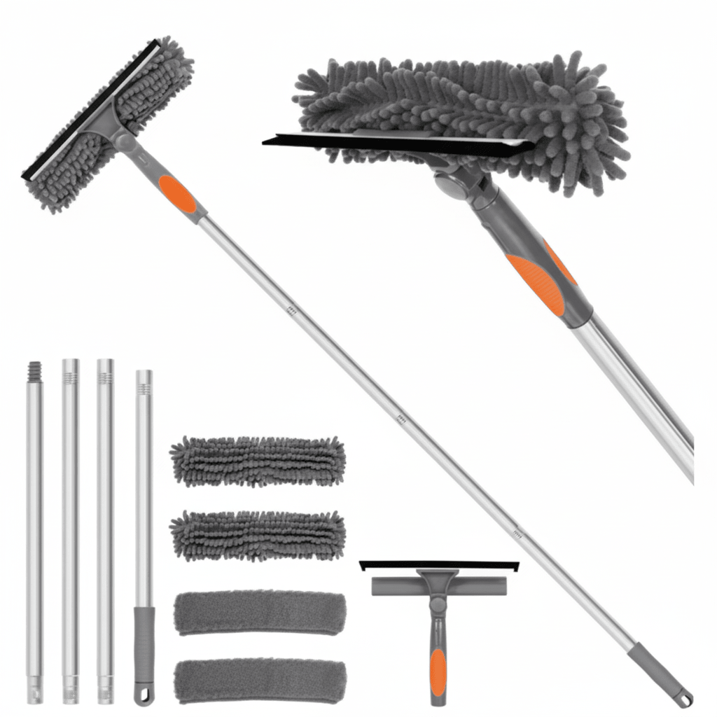 ULTRASQUEEZE Adjustable 2-in-1 Glass Cleaning Tool
