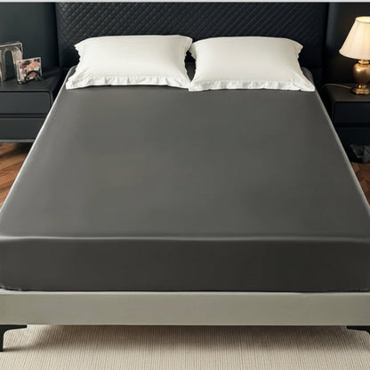SATINRUHE Cooling Ice-Silk Satin Fitted Sheet