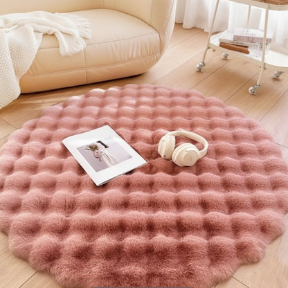 NORDILOFT Fluffy Round Polyester Rug