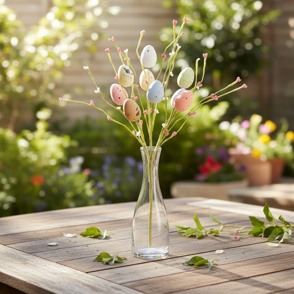 SPRINGNEST Colorful Easter Egg Bunch Stems