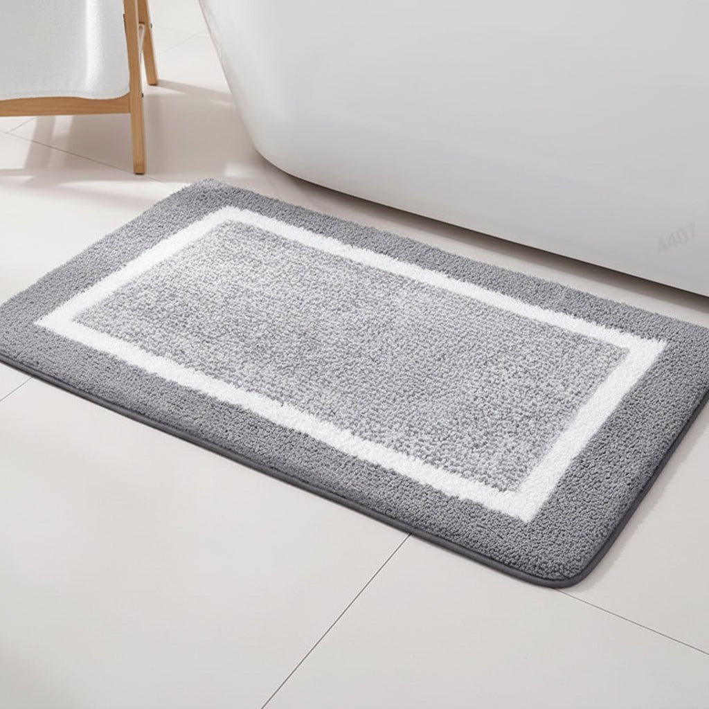 BATHBLISS Soft Non-Slip Microfiber Bath Mat