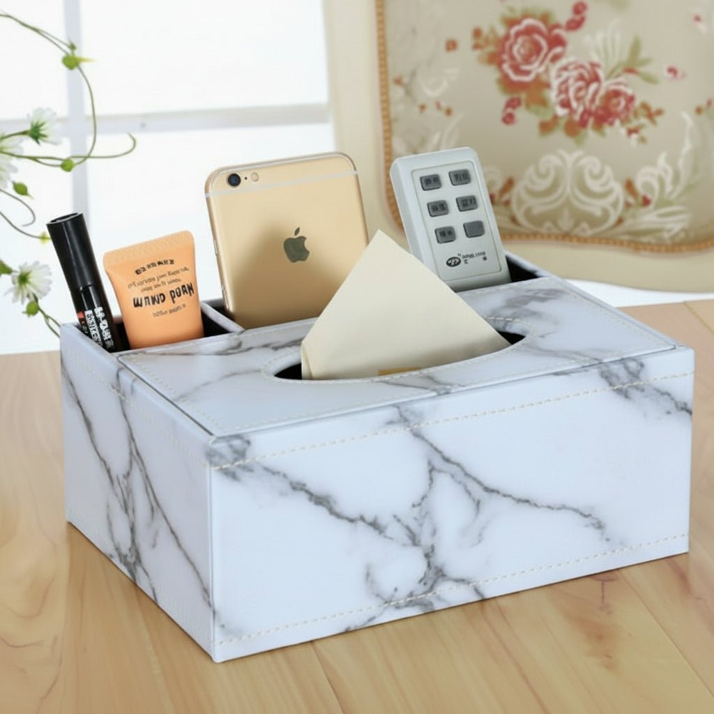 LUSCENTA Leather-Look Tissue Holder