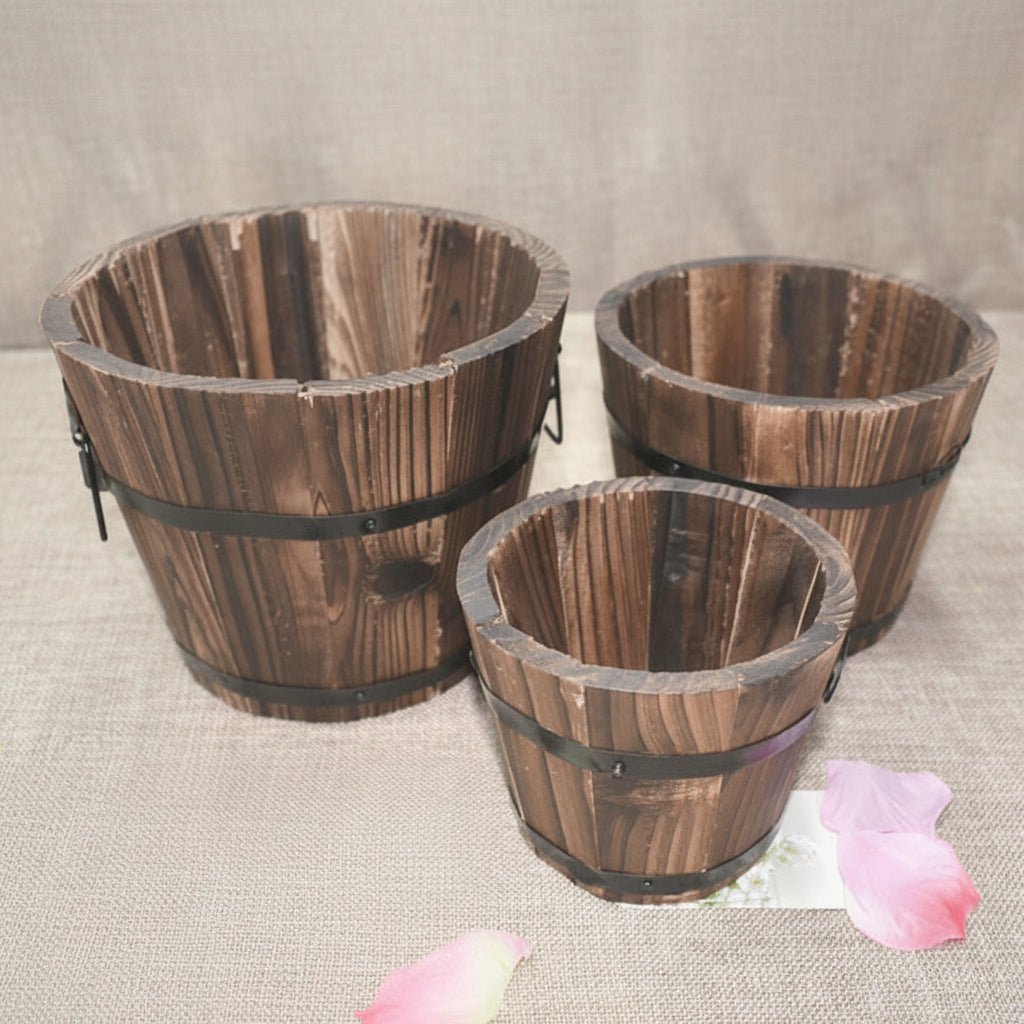 PLANTVAULT Robust Wooden Plant Containers