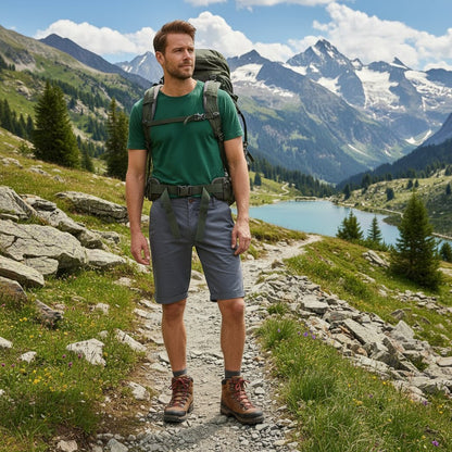 EXPLORENEST Durable Men's Cargo Bermuda Shorts