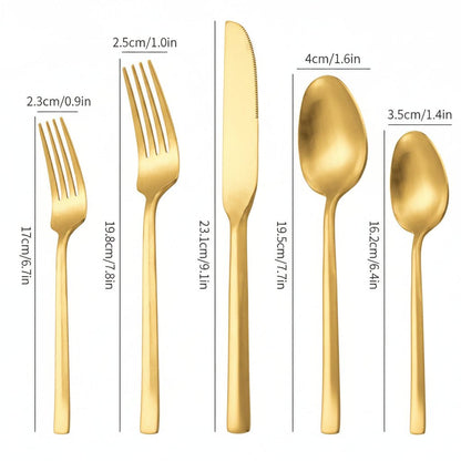 EleganceCut Stainless Steel Cutlery Set