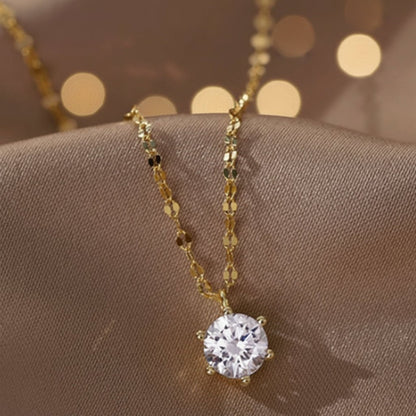 LUMORA Cubic Zirconia Pendant Necklace