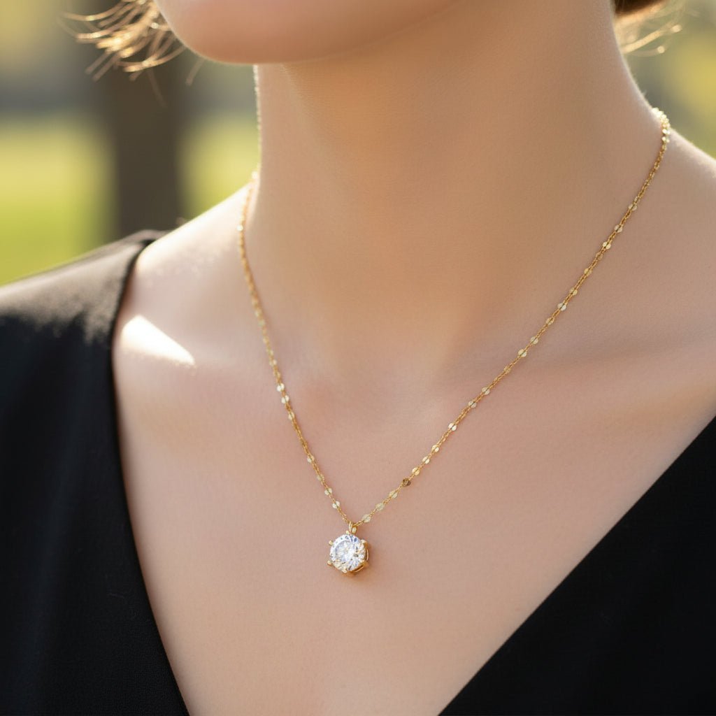 LUMORA Cubic Zirconia Pendant Necklace