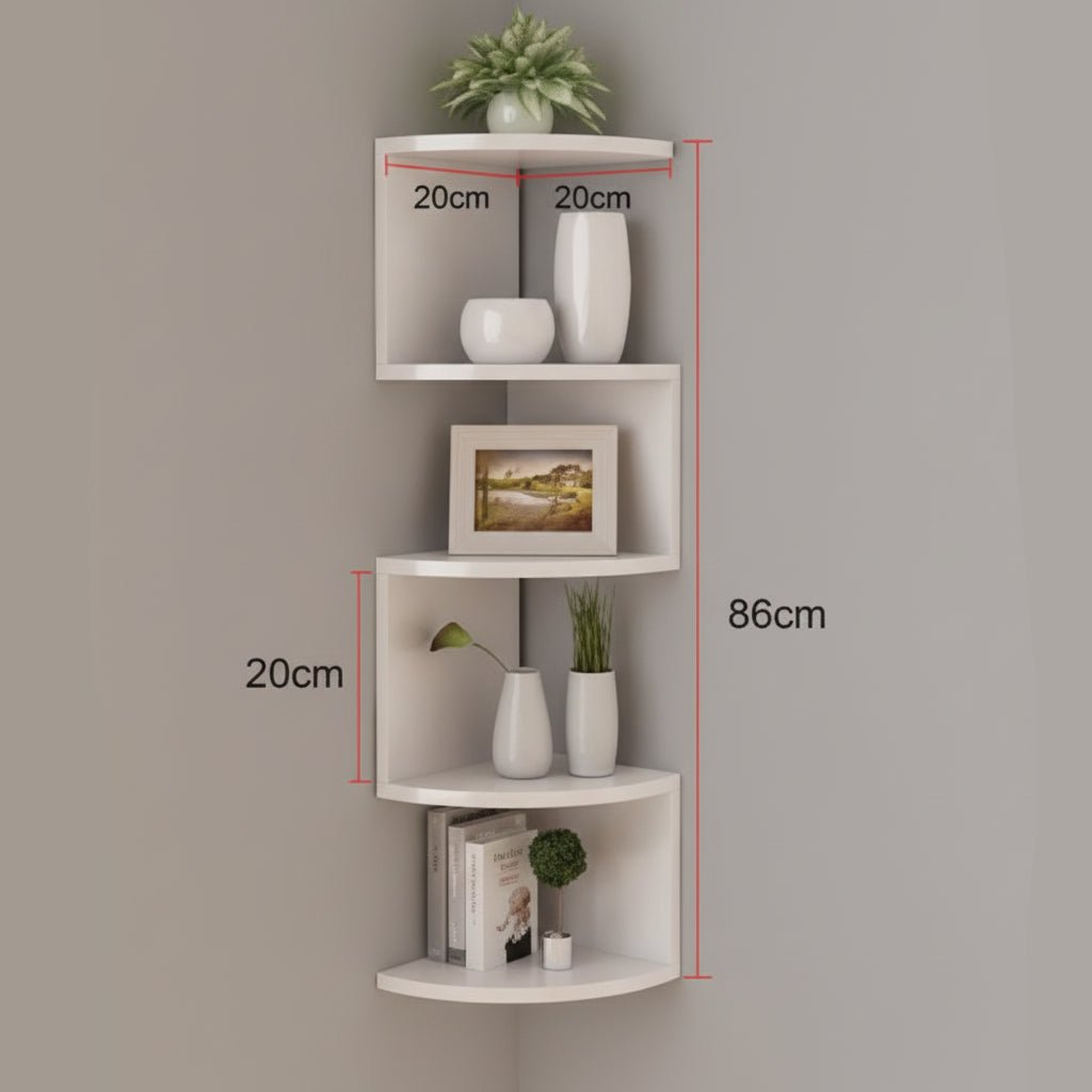 FLOATIERA Corner Wall Shelf Space-Saving Storage