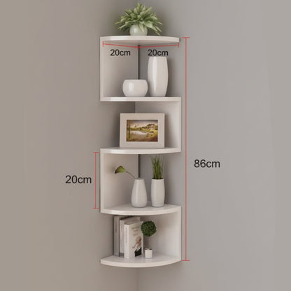 FLOATIERA Corner Wall Shelf Space-Saving Storage