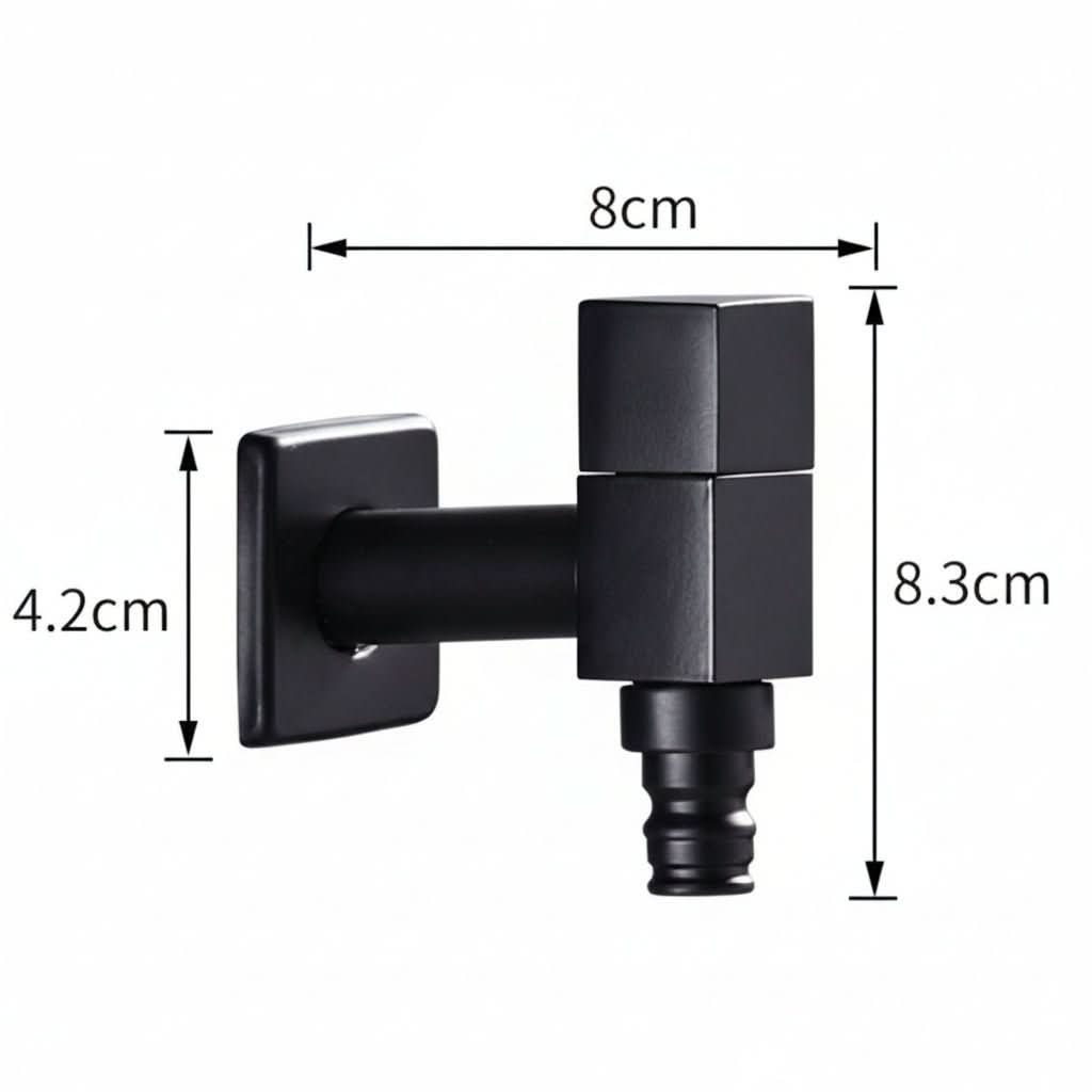 MATTEFLOW Matte Black Wall-Mounted Faucet