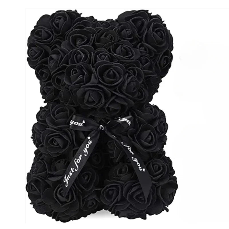 ROSEBLOOM BEAR Handmade Rose Teddy