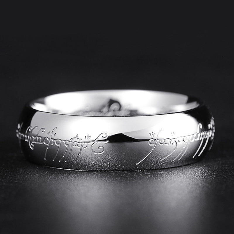 Glow-in-the-Dark Ring with Elvish Script