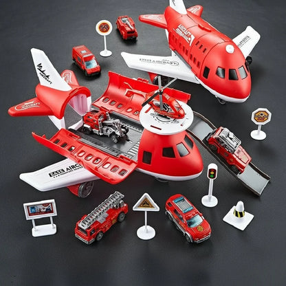 AEROTOWN Inertial Airplane & Vehicle Playset