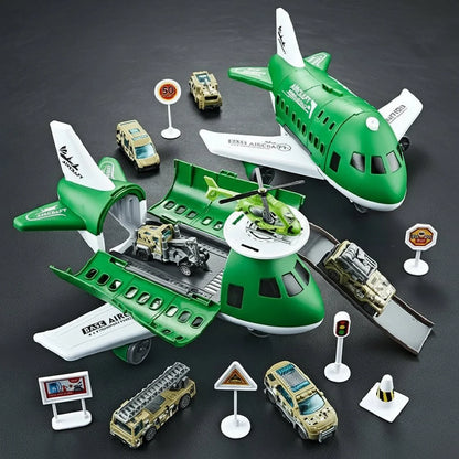 AEROTOWN Inertial Airplane & Vehicle Playset