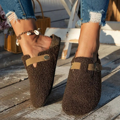 CONTRORTLUXE Luxurious Sheepskin Wool Shoes