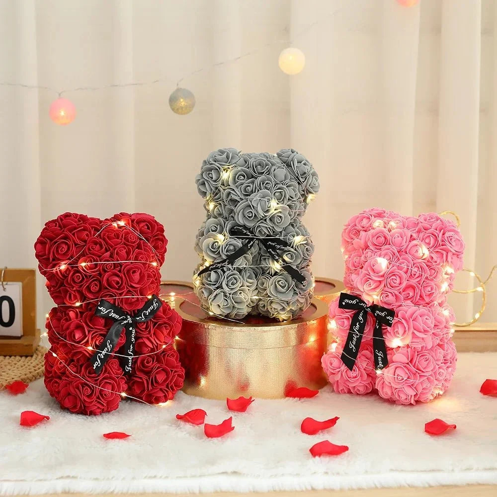 ROSABELLA Rose Teddy Bear Gift Set