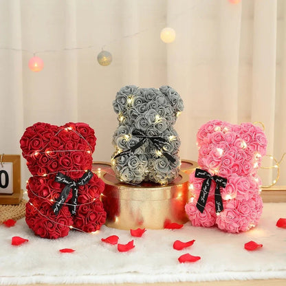 ROSABELLA Rose Teddy Bear Gift Set