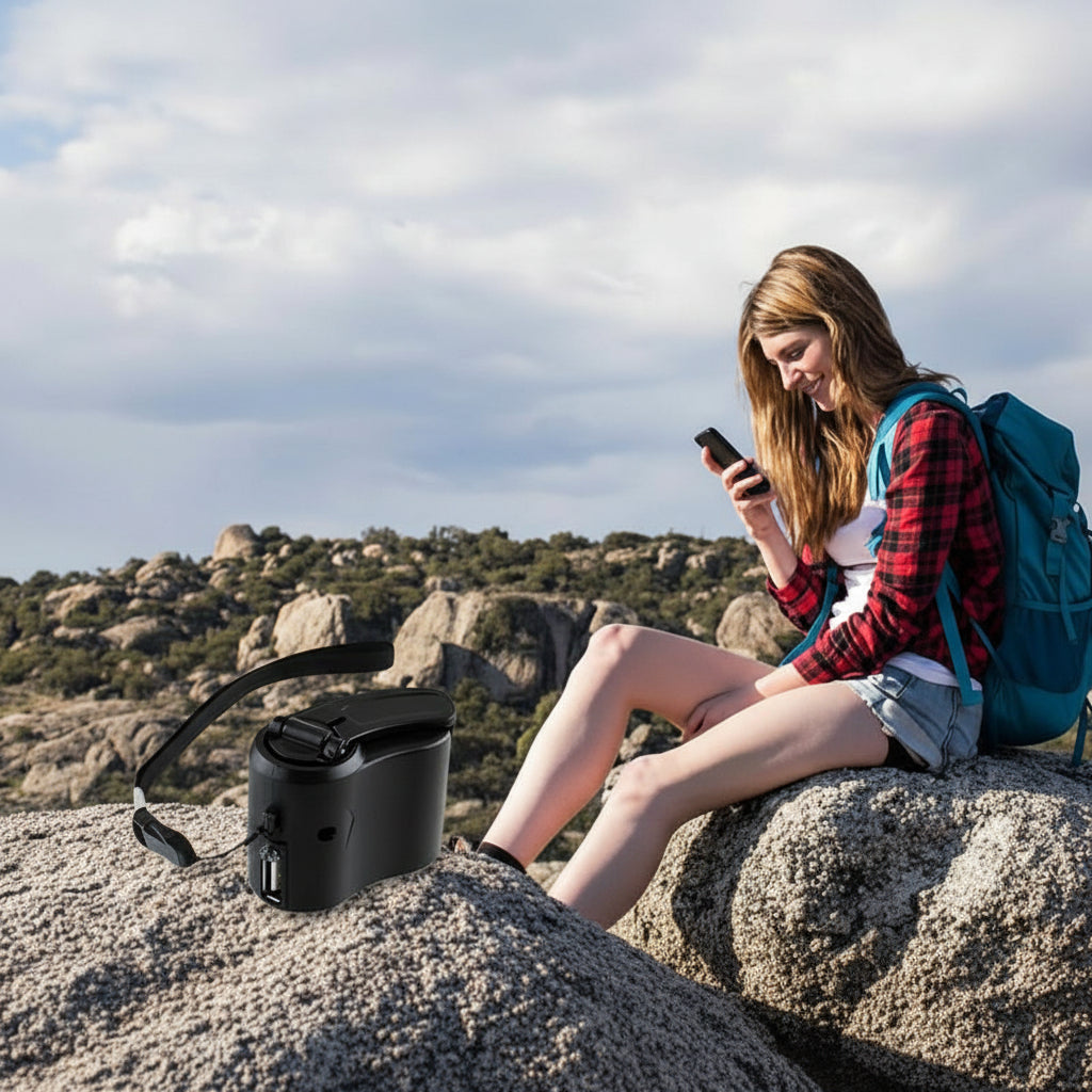 CRANKCHARGE Portable Hand Crank Emergency Charger