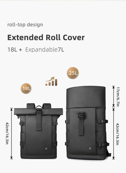 ROLLTRAIL Backpack Expandable Outdoor Backpack