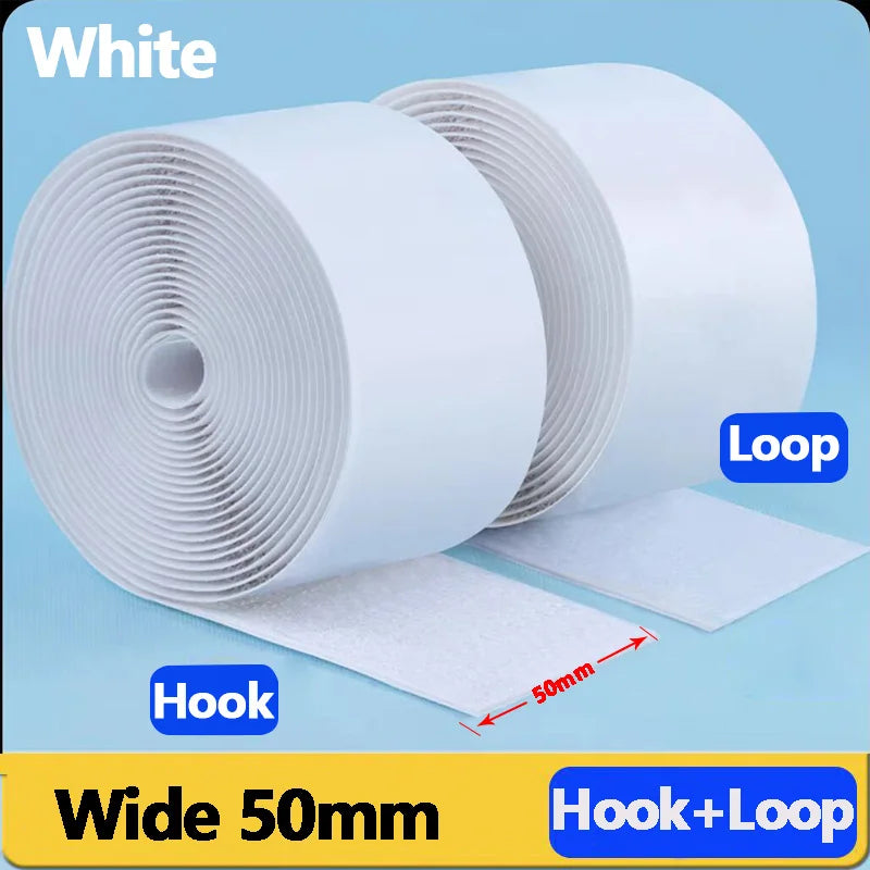 Strong Self-Adhesive Hook-and-Loop Tape, 50 mm