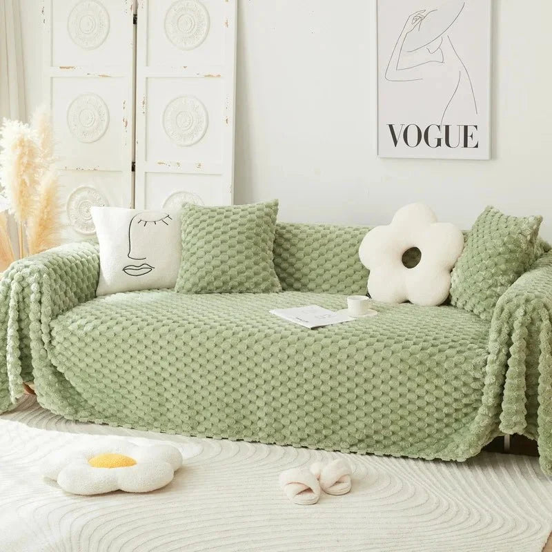 CHENILLO Plush Chenille Sofa Cover
