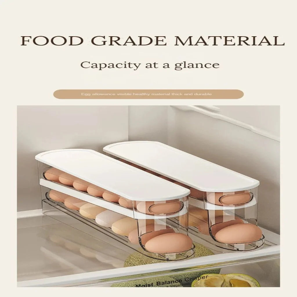 FLOWSTACK Automatic Rolling 2-layer Egg Organizer