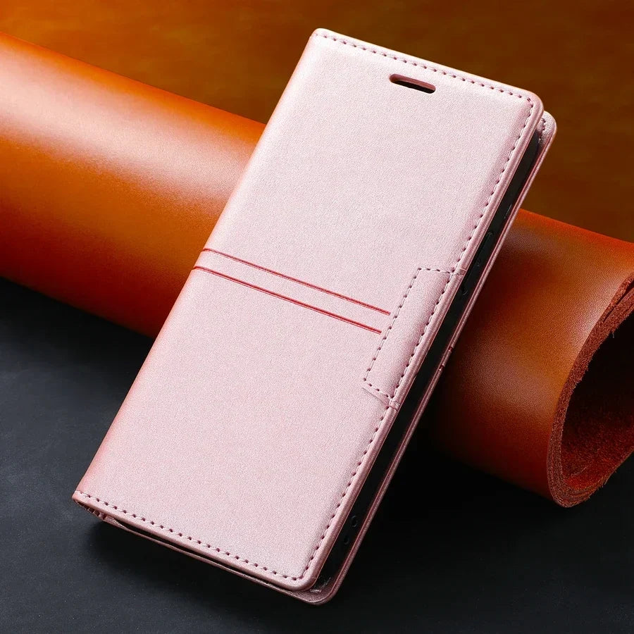 Wallet Case for Google Pixel, Magnetic Flip Case with Card Slots