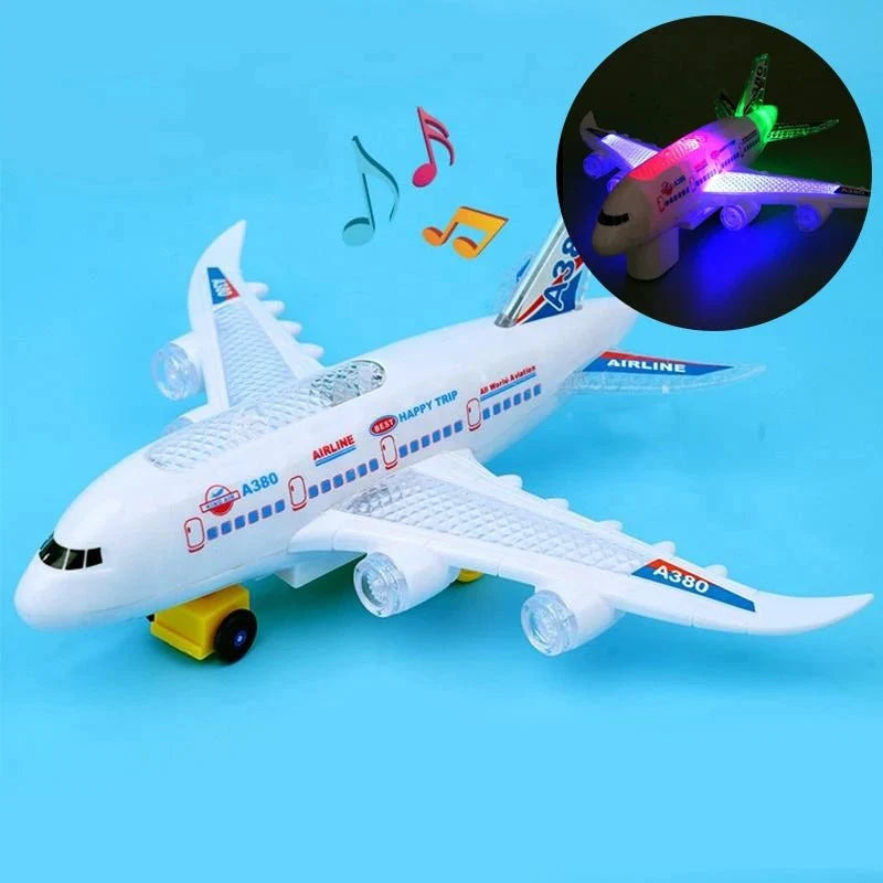 FLYGENIUS Intelligent Music & Light Airplane Toy