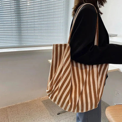 TOTEVA Striped Tote Bag
