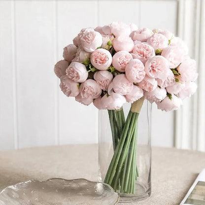 PEONIVA Decorative Artificial Flower Bouquet