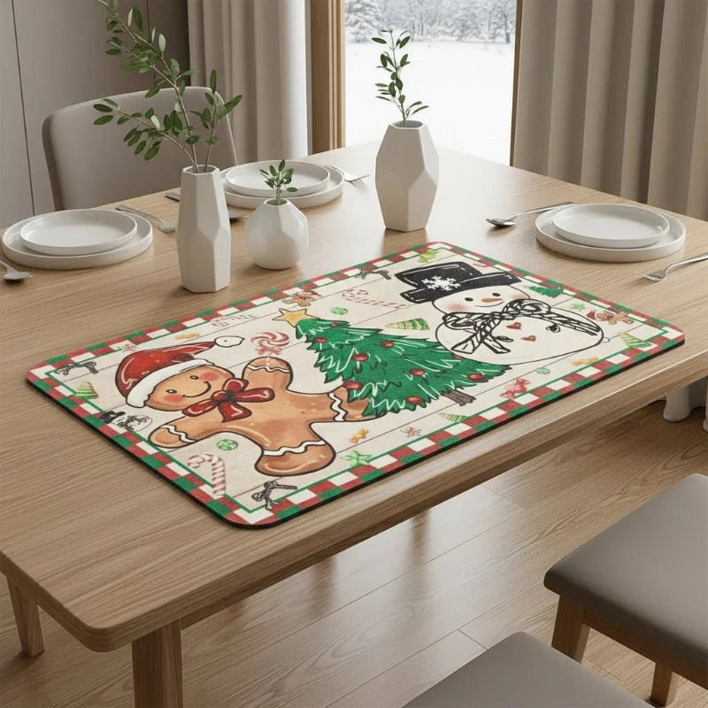 SNOWMATIQ Christmas Kitchen Mat