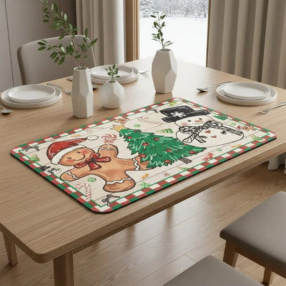 SNOWMATIQ Christmas Kitchen Mat