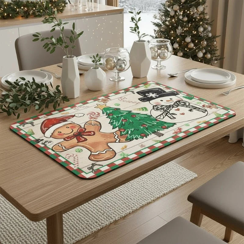 SNOWMATIQ Christmas Kitchen Mat