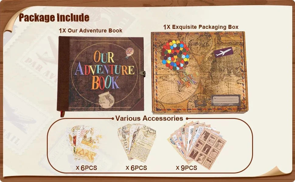 MEMORIA 146-page DIY Scrapbook Photo Album