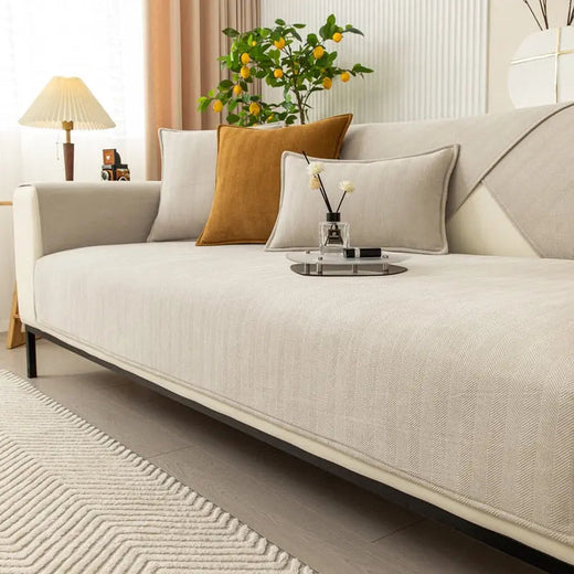 Non Slip Sofa Cover, Soft Chenille Couch Cover for 1, 2, 3, 4 & 5 Seater Sofas
